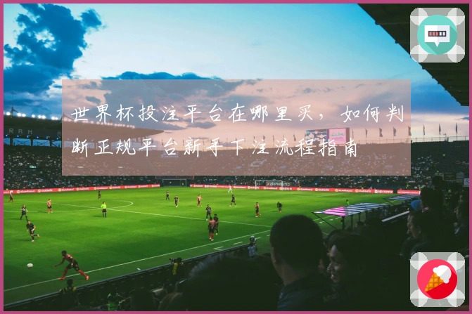 世界杯投注平台在哪里买，如何判断正规平台新手下注流程指南